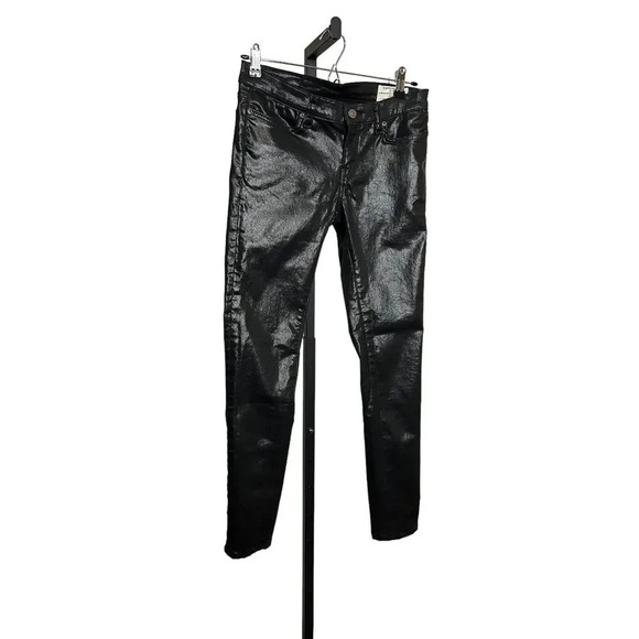 All saints Petrel Brodie Wax Coated Wet Jeans - Picture 2 of 8